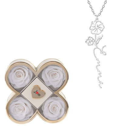 Coffret Chance Éternelle & Collier Prénom Fleur