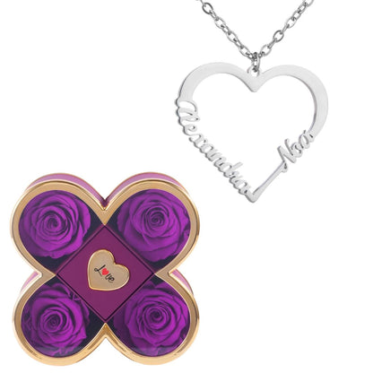 Coffret Chance Éternelle & Collier Amour (Coeur) à personnaliser
