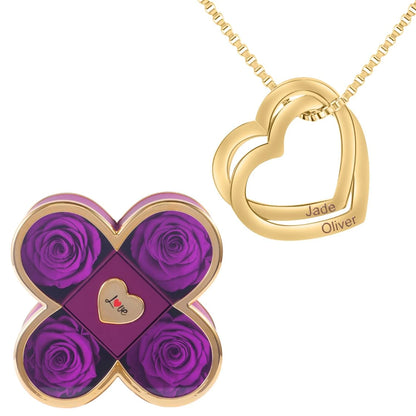 Coffret Chance Éternelle & Collier Coeurs Entrelacés