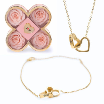 Coffret Chance Éternelle & Bracelet & Collier Personnalisés