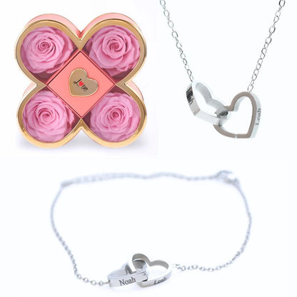 Coffret Chance Éternelle & Bracelet & Collier Personnalisés