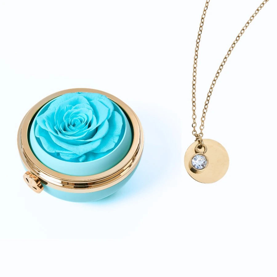 Passion Éternelle & Collier Disque Personnalisé