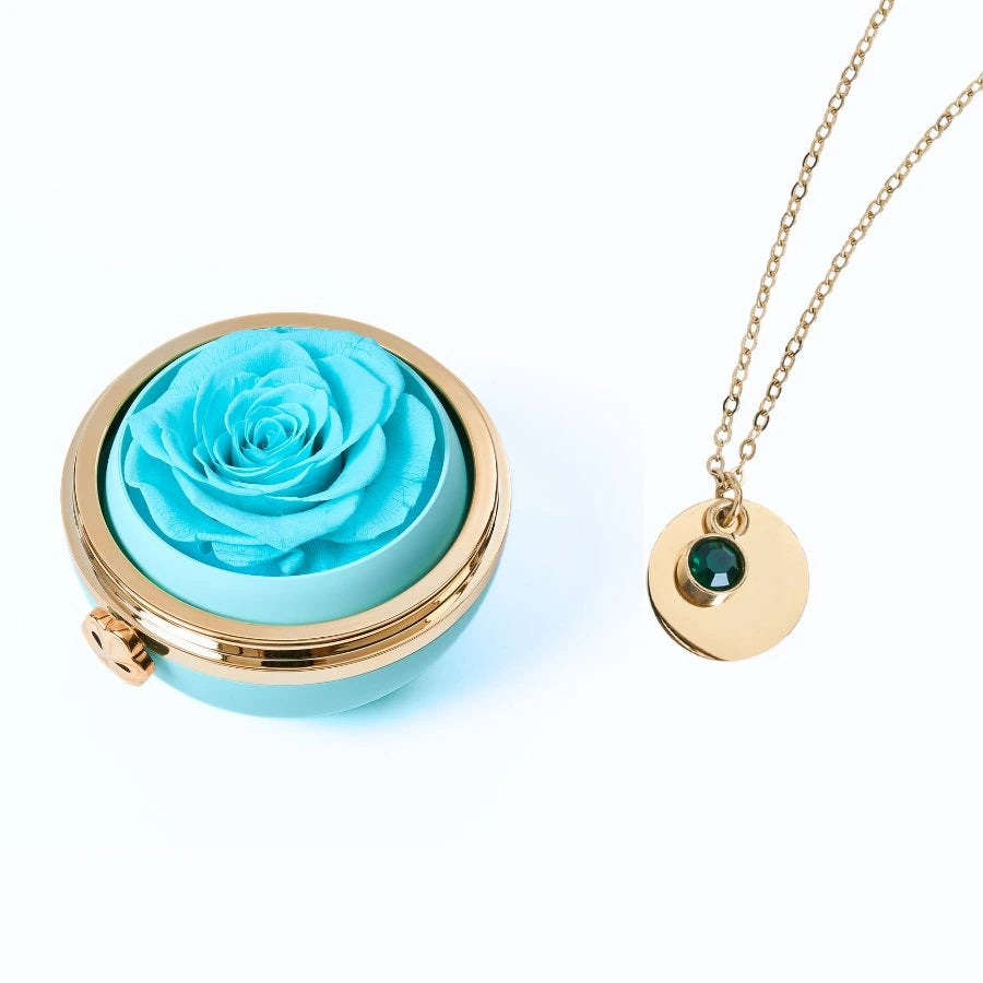 Passion Éternelle & Collier Disque Personnalisé