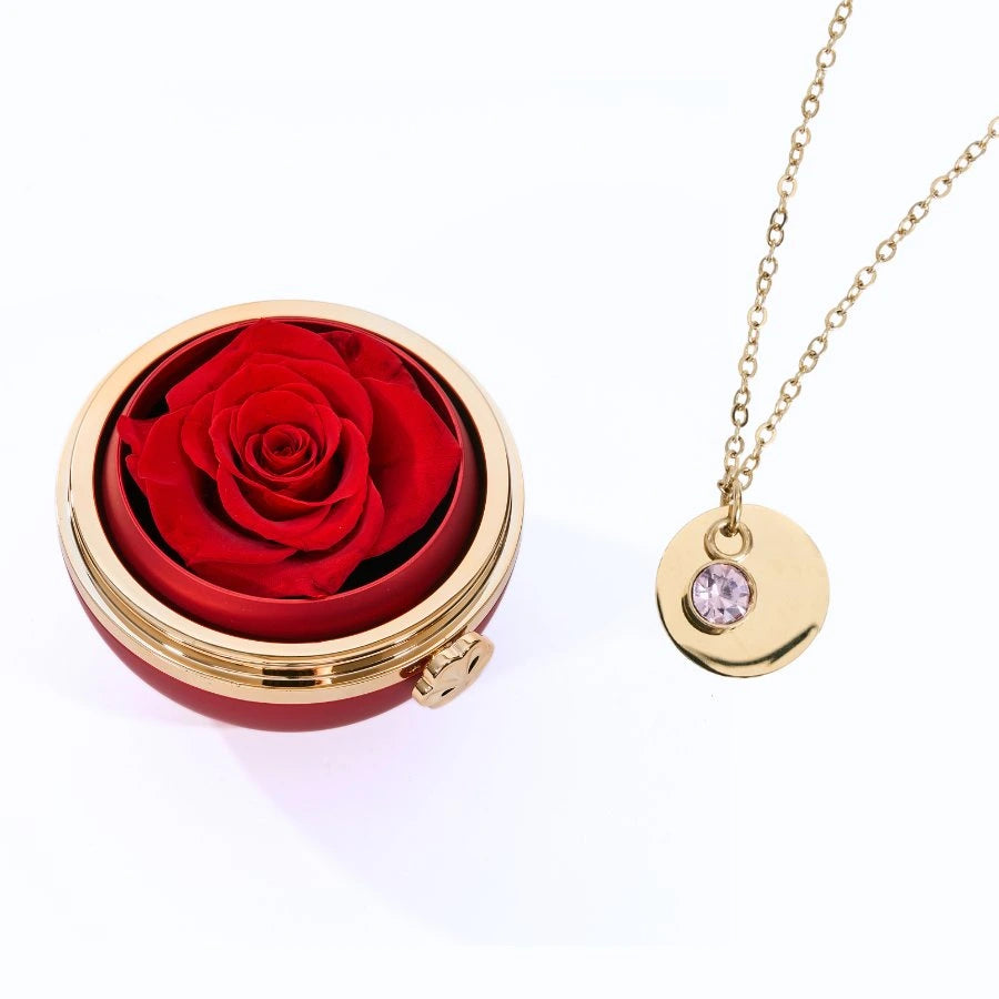 Passion Éternelle & Collier Disque Personnalisé