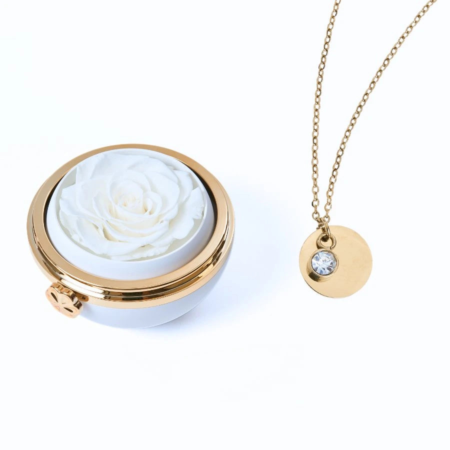 Passion Éternelle & Collier Disque Personnalisé