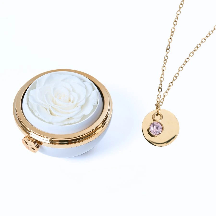 Passion Éternelle & Collier Disque Personnalisé