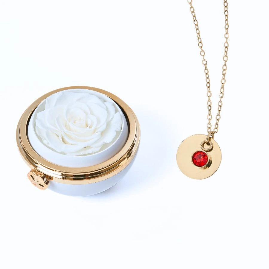 Passion Éternelle & Collier Disque Personnalisé