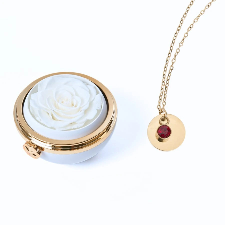 Passion Éternelle & Collier Disque Personnalisé