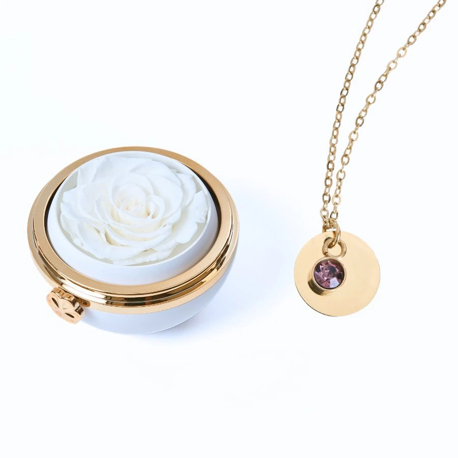 Passion Éternelle & Collier Disque Personnalisé