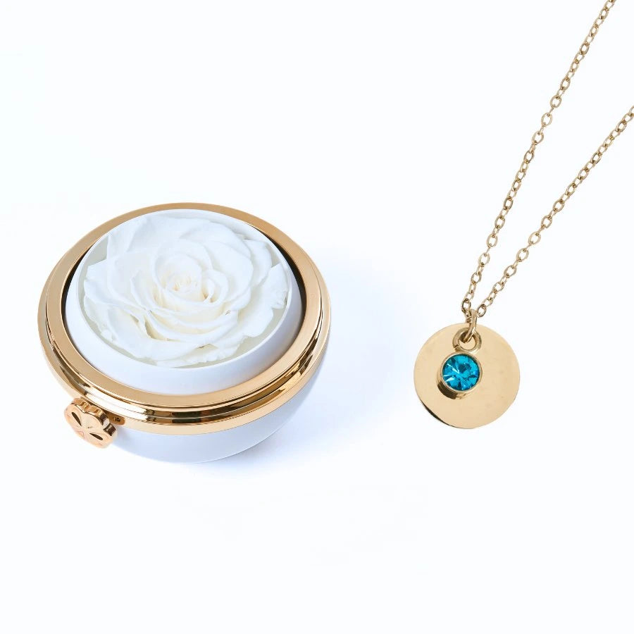 Passion Éternelle & Collier Disque Personnalisé