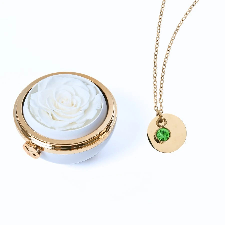 Passion Éternelle & Collier Disque Personnalisé