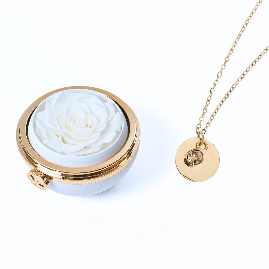 Passion Éternelle & Collier Disque Personnalisé