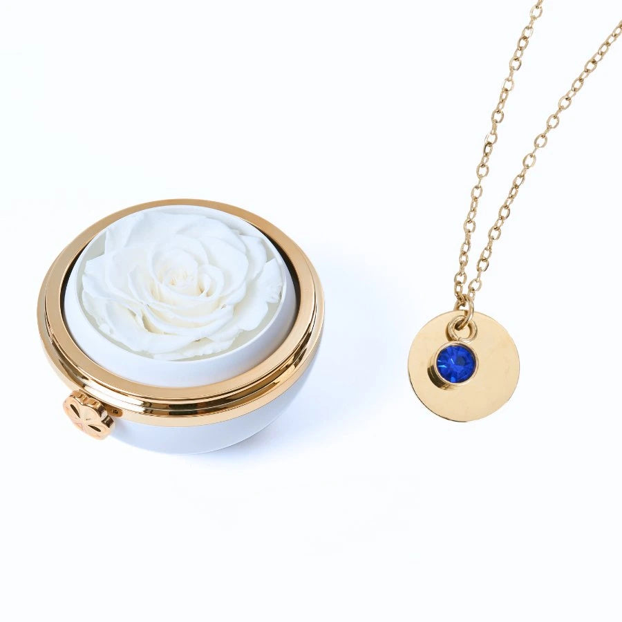 Passion Éternelle & Collier Disque Personnalisé