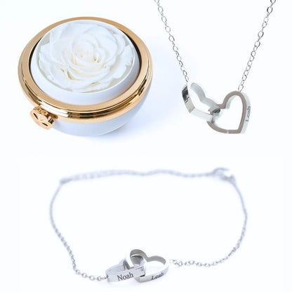 Caja Pasión Eterna & Pulsera & Collar Personalizados