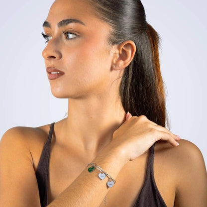 Bracelet Personnalisé à Cœurs Multiples