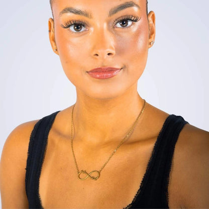 Collier Infini Personnalisé Deux Prénoms