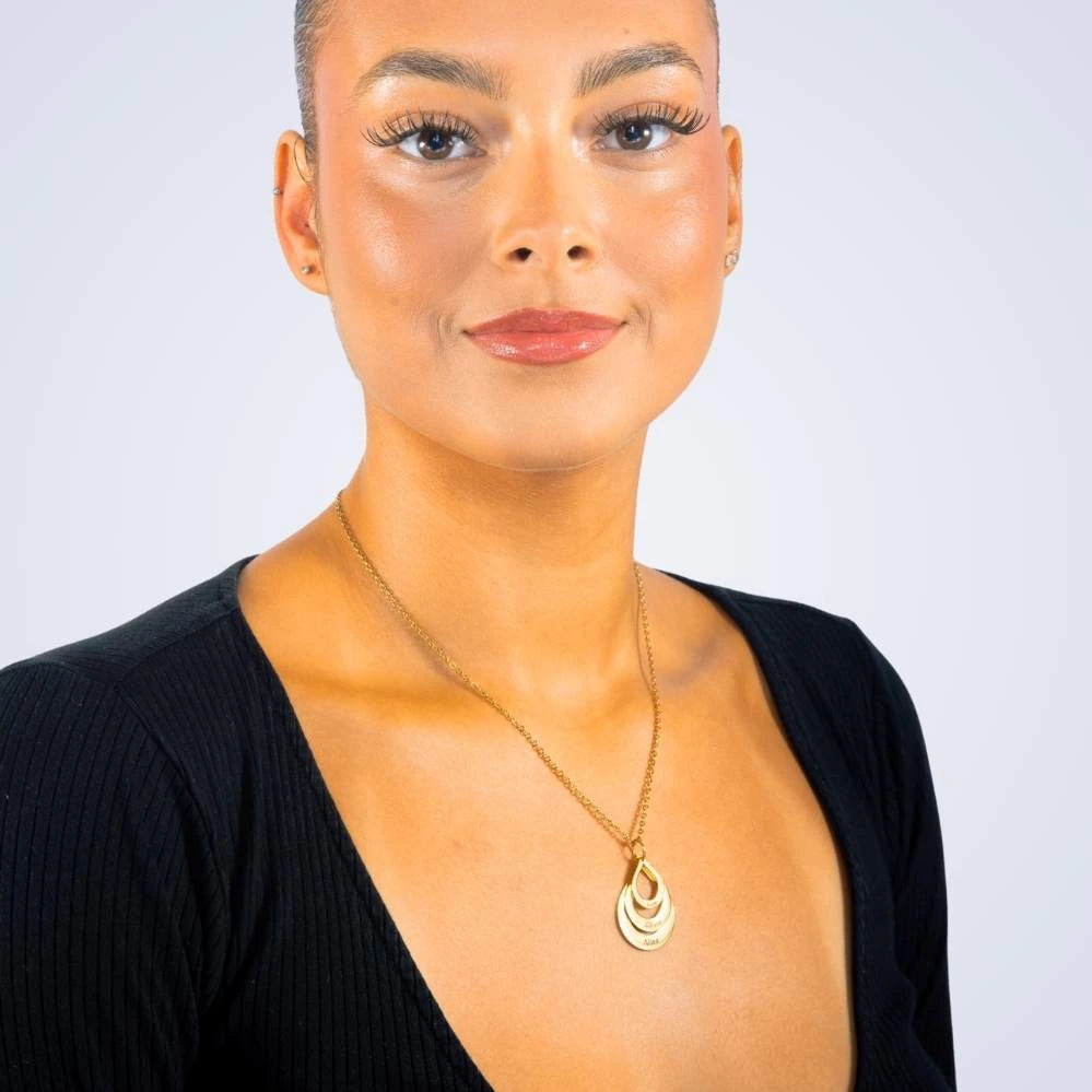 Coffret Chance Éternelle & Collier Personnalisé Multi-Noms Goutte