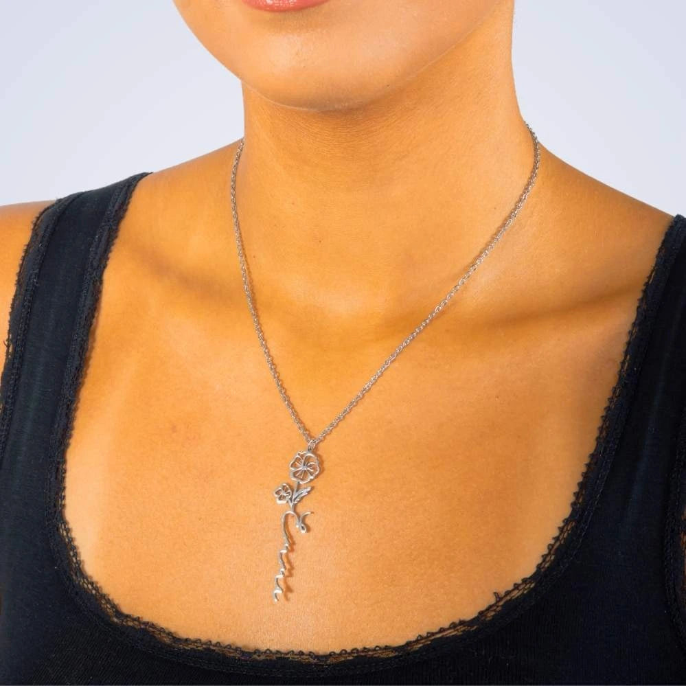 Coffret Amour Éternel & Collier Prénom Fleur