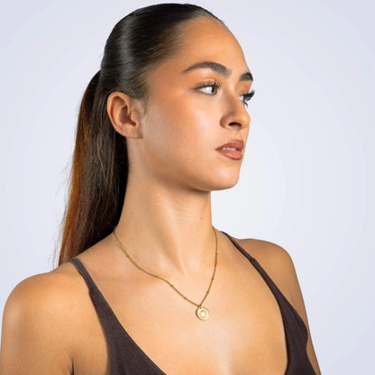 Collier Médaille Initiale Sunshine