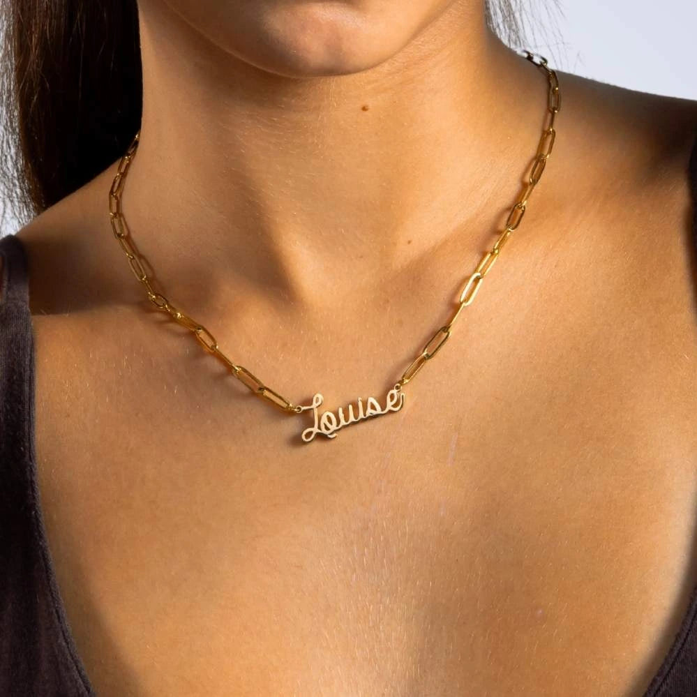 Collier Prénom Chaîne Maillon