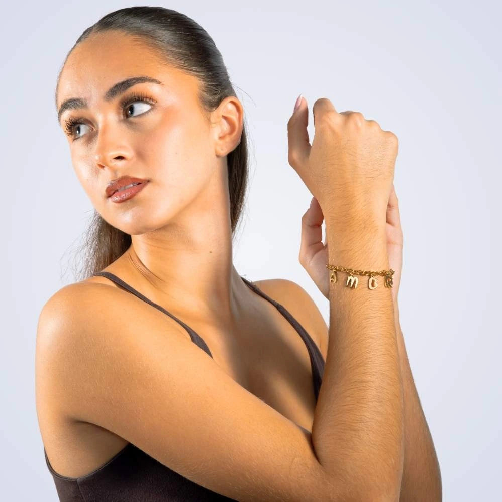 Bracelet Lettres Pendentifs