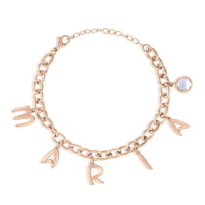 Bracelet with Letter Pendants