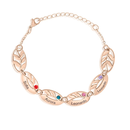 Bracelet with Multiple Leaves