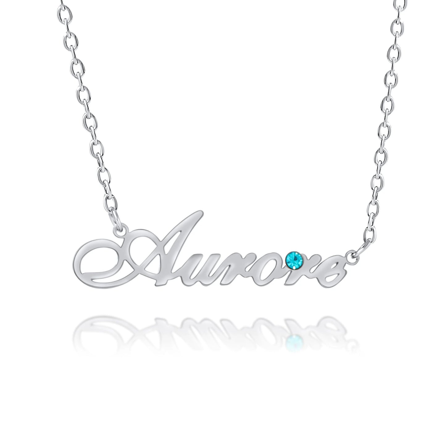 Personalized Necklace with Name & Birthstone