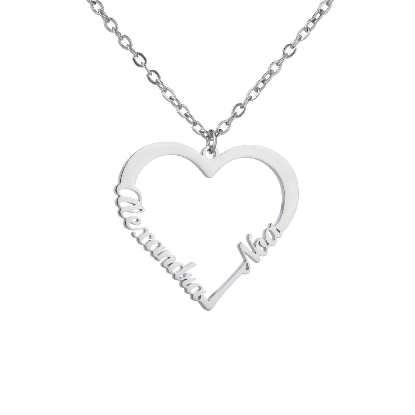Personalized Heart Necklace