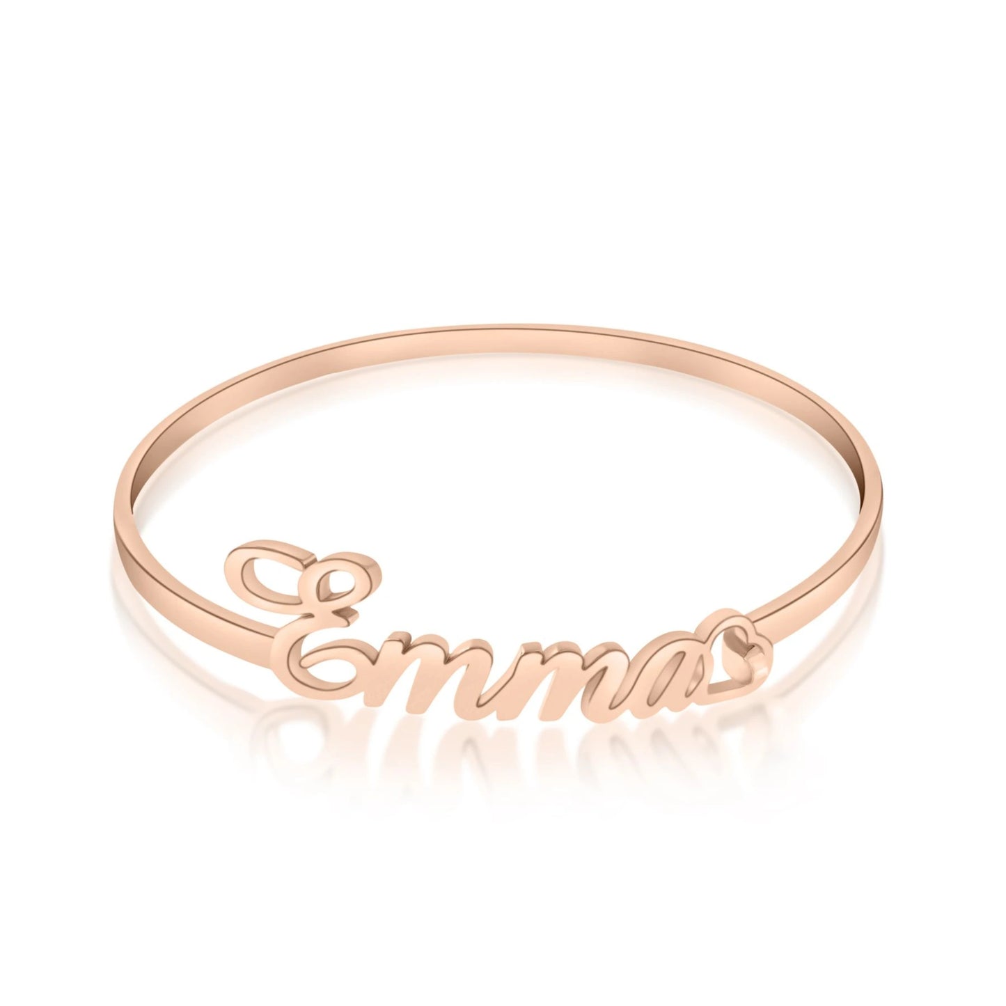 Personalized Bangle Bracelet with Clasp