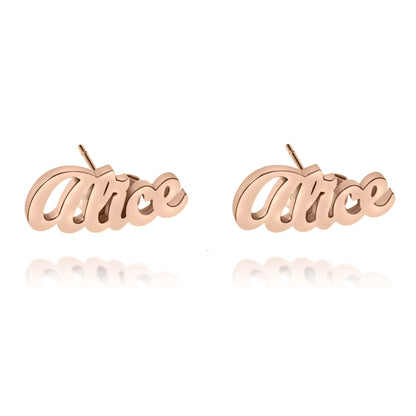 Personalized Two-Name Earrings