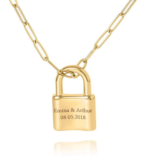 Personalized Lock Necklace