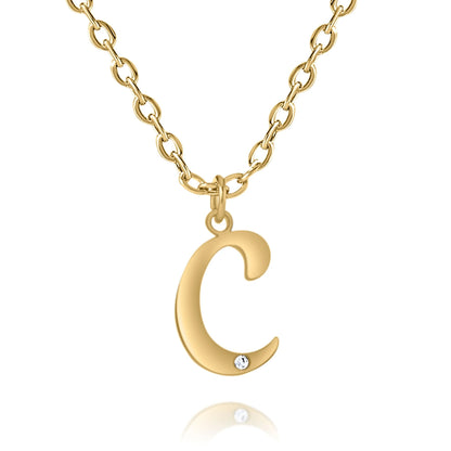 Personalized Diamond Initial Necklace