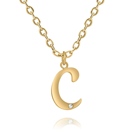 Personalized Diamond Initial Necklace