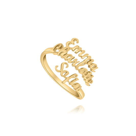 Personalized Ring with Three Names