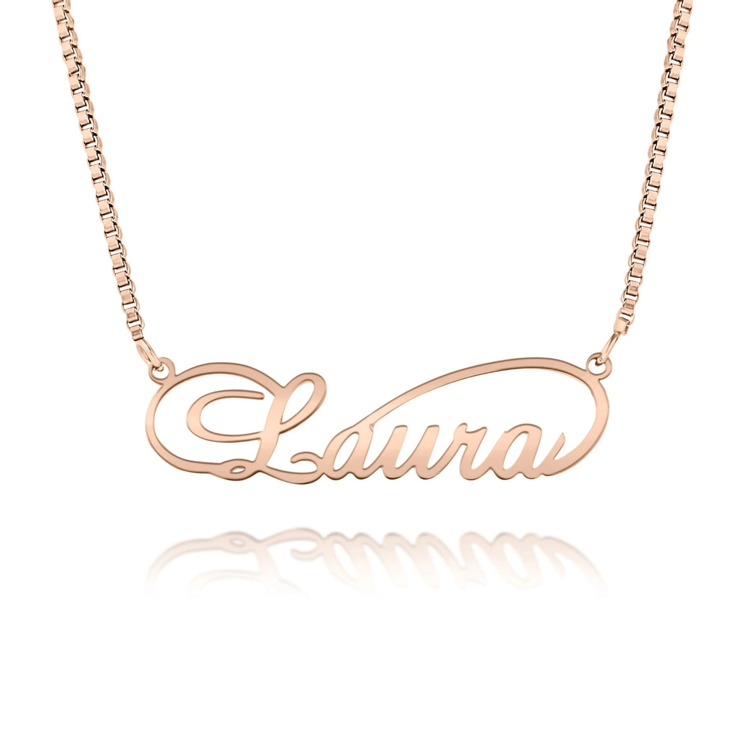 Collana Infinito con Nome e Catena Sottile Personalizzata