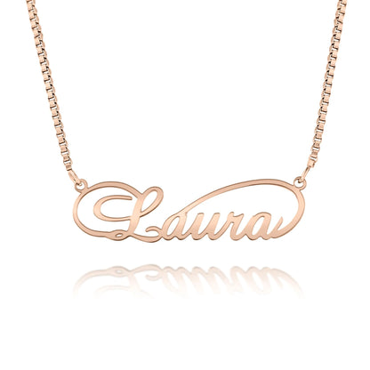 Collana Infinito con Nome e Catena Sottile Personalizzata