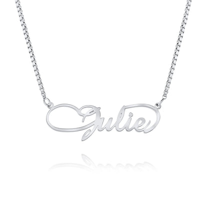 Collana Infinito con Nome e Catena Sottile Personalizzata