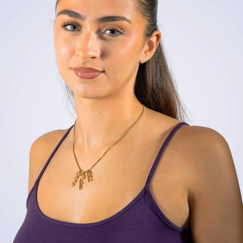 Collier Prénom Cursif Vertical