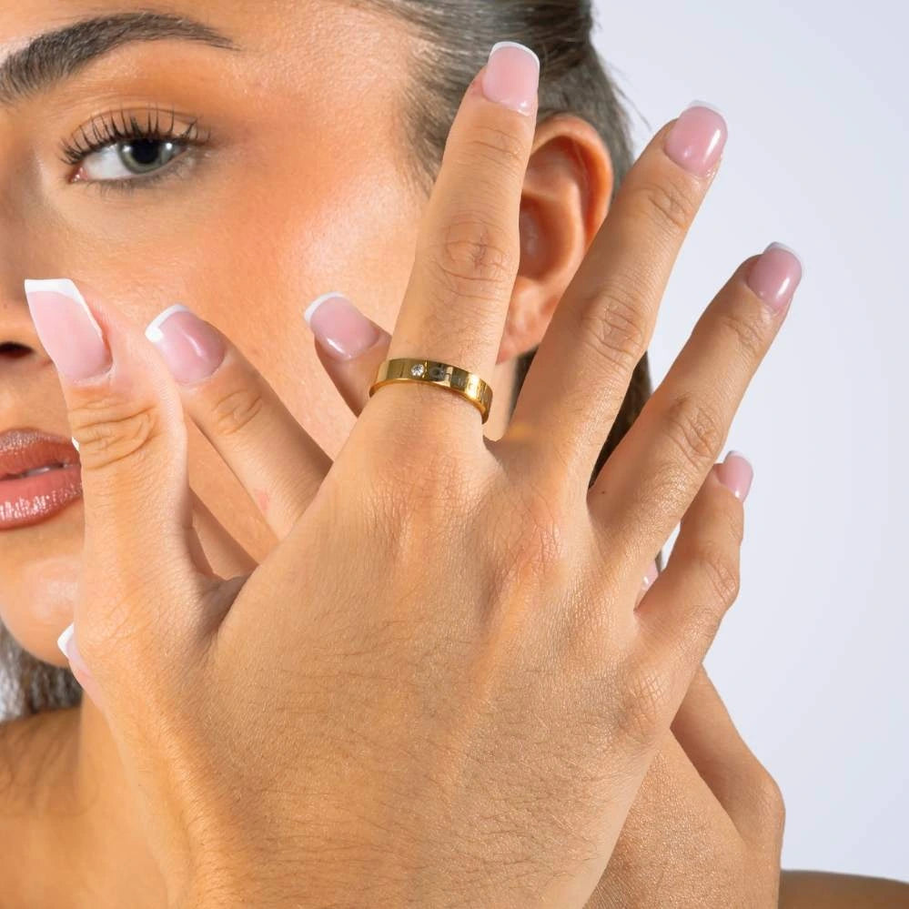 Bague Prénom avec Diamant de Naissance