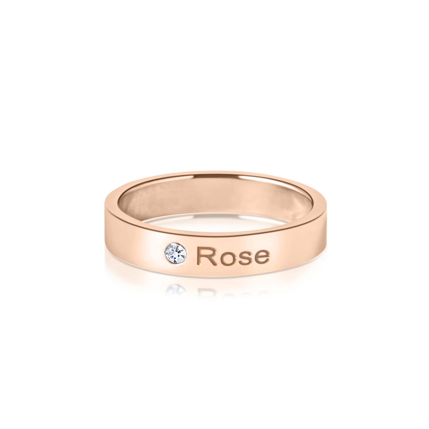Name Birthstone Diamond Ring