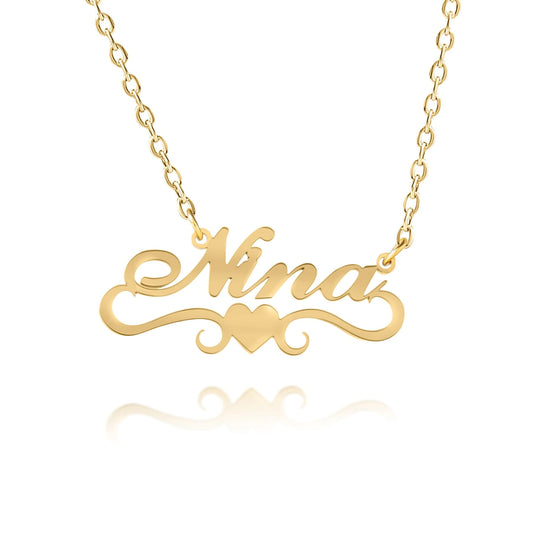 Personalized Necklace with Heart