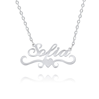 Personalized Necklace with Heart