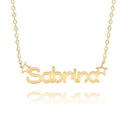 Personalized Girly Star Necklace