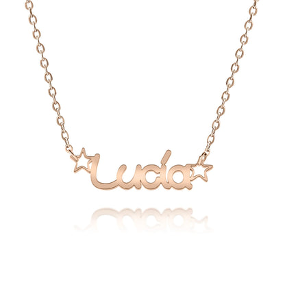 Personalized Girly Star Necklace