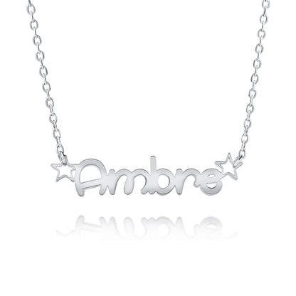 Personalized Girly Star Necklace