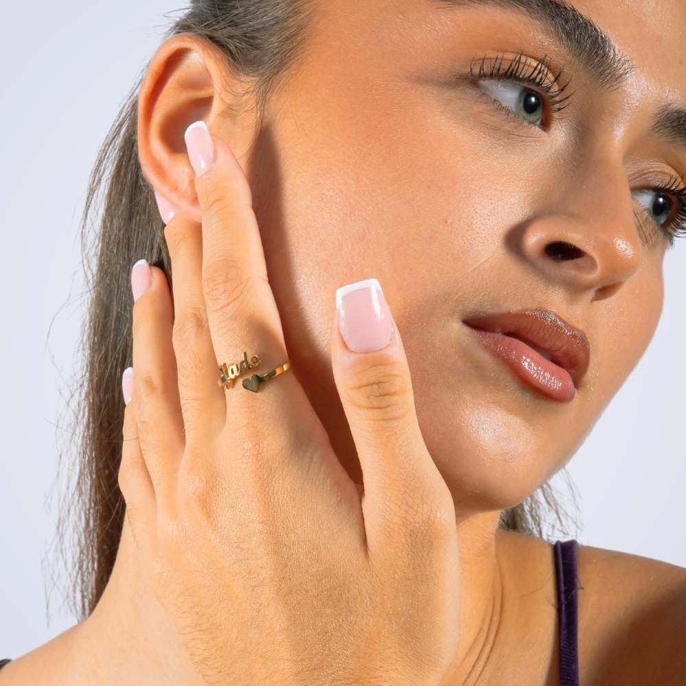 Bague Ouverte avec Coeur