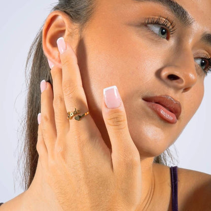 Bague Ouverte avec Coeur