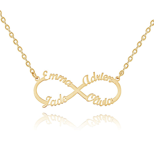 Personalized Infinity 4-Name Necklace
