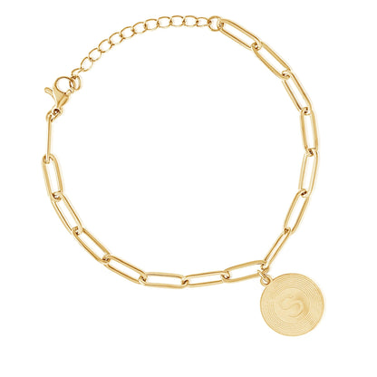 Personalized Sunburst Initial Bracelet